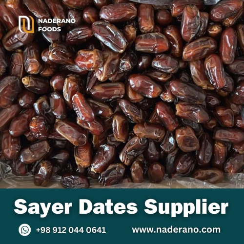 Whole Iranian Sayer Dates with semi-dry texture and natural shine